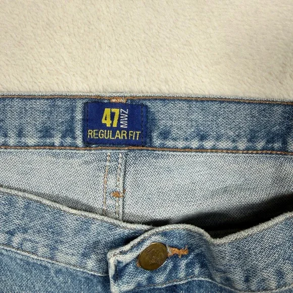 Wrangler Regular Fit‎ Light Wash Denim Jeans Mens 40 x 34 Casual Workwear - Picture 4 of 14